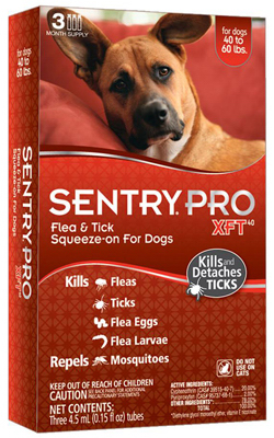 01845 Flea & Tick Squeeze-on For Dogs 40-60 Lbs.