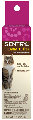 02103 1 Oz. Earmite Free Ear Miticide For Cats