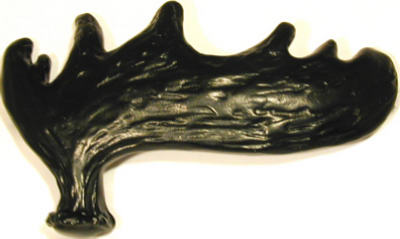 Sl-681434 Right Moose Paddle Cabinet Pull, Black