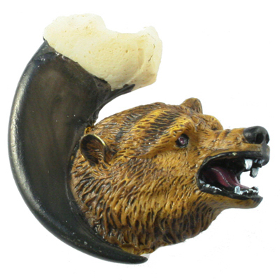 Sl-681361 Grizzly Bear On Claw Left Cabinet Knob