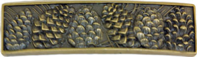Sl-681486 Pinecone Cabinet Pull, Antique Brass