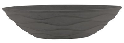7603-04-23 15.5 In. Gray Wave Planter