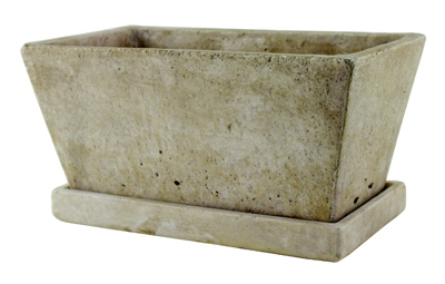 7911-04-901 9.5 In. Slate Weathered Planter