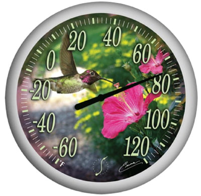 UPC 071589795847 product image for 90041 13.25 in. Hummingbirds Bouquet Thermometer | upcitemdb.com