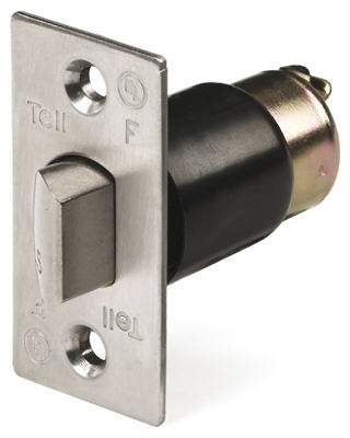 Cl100185 2.25 In. Backset, Grade 2, Unguarded Latch Bolt, Satin Stainless Steel