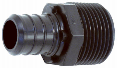 12p-08 0.5 In. Poly Alloy Barb Insert X 0.5 In. Poly Alloy Male Pipe Thread Adapter