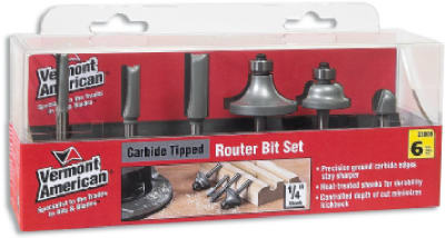 23000 Carbide Tip Router Bit Set - 6 Piece