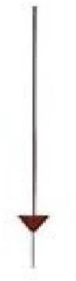 Hdec-48-0 4.8 X 0.44 In. Heavy Duty Economy Smooth Electric Fence Post - Round