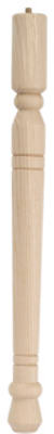 Waddell 2554 1.63 X 1.63 In. Hardwood Early American Table Leg
