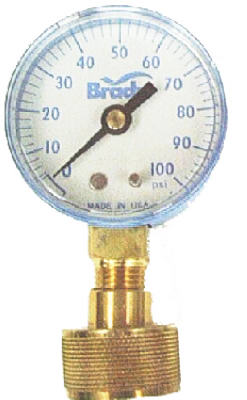 Wsphg100 100 Psi Water Pressure Test Gauge