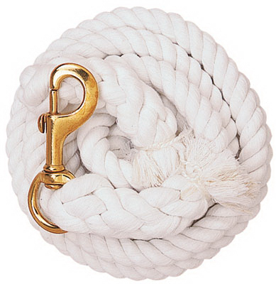 35-1901 0.63 In. X 10 Ft. Soft Cotton Lead Rope - White