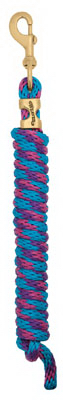 35-2100-b16 0.62 In. X 10 Ft. Poly Lead Rope - Blue, Pink & Purple