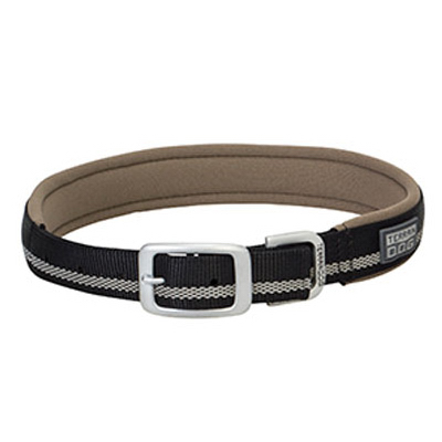 07-0861-r1-23 23 In. Terrain Reflective Lined Dog Collar - Black