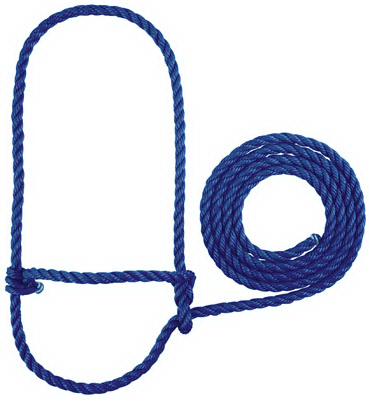 35-7900-bl 7 Ft. Poly Rope Halter - Blue