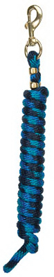 35-2100-b15 0.62 In. X 10 Ft. Poly Lead Rope - Navy, Blue & Turquoise