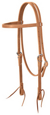 10-0347 0.62 In. Harness Leather Headstall, Golden Brown