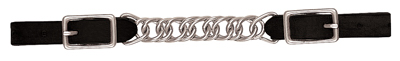 35-1390-bk 4.5 In. Brahma Webb Fat Link Chain Curb Strap, Black