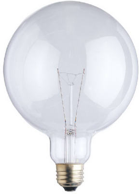 03103 100w, 120v, Vanity Globe Light Bulb, Clear