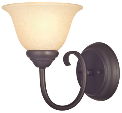 62227 1 Light, Wall Fixture - Dark Bronze Finish