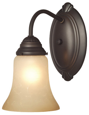 62238 1 Light, Wall Fixture - Oil Rubbed Bronze Finish