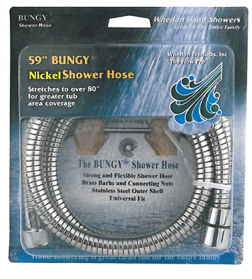 Whedon Af205c-sn 59 In. Brushed Nickel Bungy Metal Stretch Shower Hose