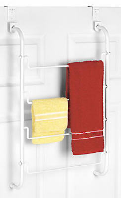 6023-529 White Over The Door 4 Tier Towel Rack