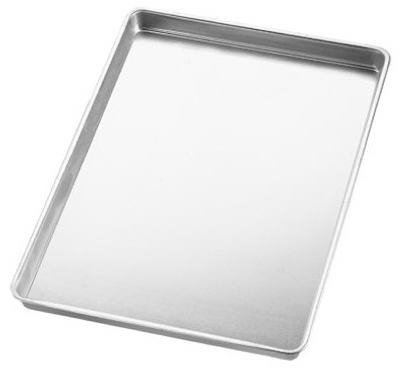 2105-1269 10.5 X 15.5 X 1 In. Aluminum Jelly Roll & Cookie Pan