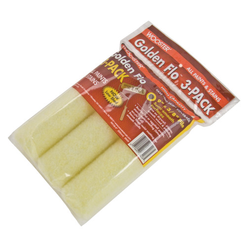 Wooster Brush Rr726-9 9 X 0.38 In. Yellow Knitted Roll Cover, 3 Pack