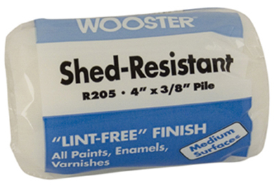 Wooster Brush R205-4 4 In. Shed Resistant Roller Cover, 0.37 In. Nap