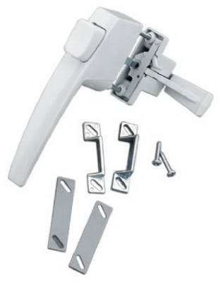 Vf333wh Free Hanging Handle Push Button Latch, White