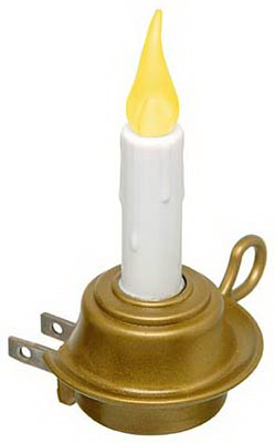 Fpc1255 Led Candle Night Light, Antique Brass