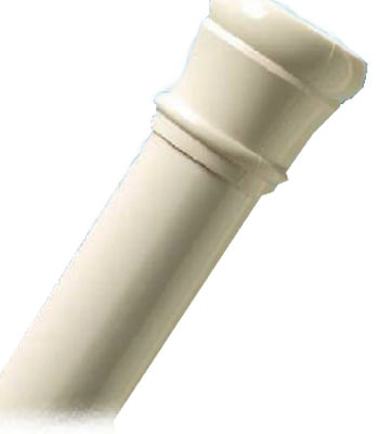 608w Adjustable Tension Rod, White