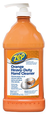 Zu099148 48 Oz. Heavy Duty Commercial Hand Cleaner, Orange