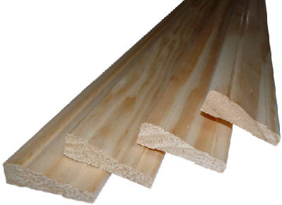 0w327-20084c1 7 Ft. Solid Pine Ranch Trim Casing - Pack Of 4