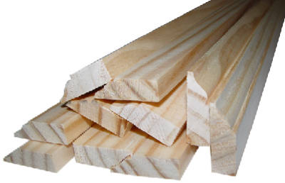 0w936-20084c1 7 Ft. Colonial Stop Solid Pine Molding - Pack Of 6