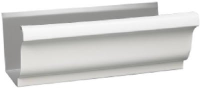 1800700120 4 In. White Standard Steel Gutter - Pack Of 10
