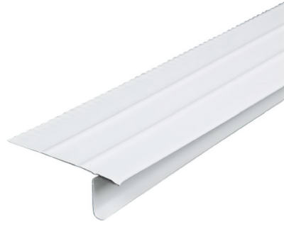 5505400120 White F4-0.5 Aluminum Drip Edge - Pack Of 50