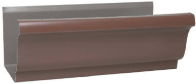 1800719120 4 In. Brown Galvanized Steel Gutter - Pack Of 10