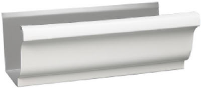 3200700120 5 In. White Galvanized Steel Gutter - Pack Of 10