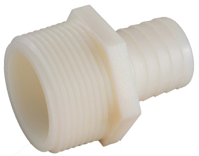 53701-1008 0.62 X 0.5 In. Male Pipe Thread Nylon Hose Barb, Pack Of 5
