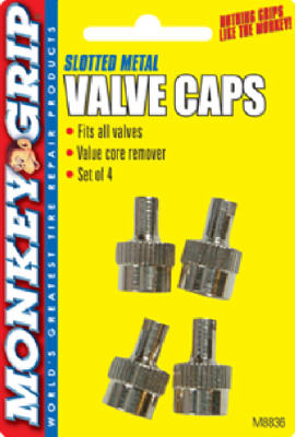 Bell Automotive Products 22-5-08836-m 4 Pack Slotted Valve Cap, Pack Of 6