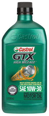 06450 Castrol 10w30 Gtx High Mileage Motor Oil, Pack Of 6