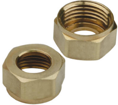 Brass Craft Sf0458 2 Pack, Brass 0.5 In. Faucet Shank Nut - Pack Of 5