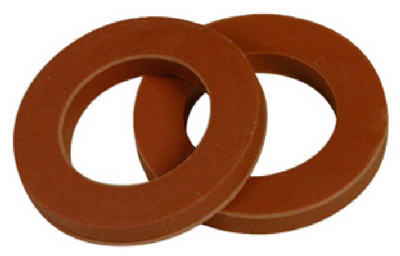Brass Craft Sf0741 2 Pack, 0.75 X 1 X 0.13 In. Red Rubber Washer - Pack Of 5