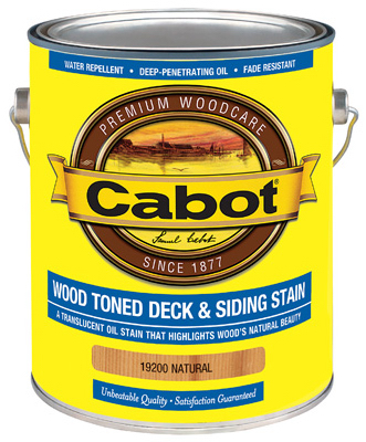 Cabot Samuel 19200-07 Gallon Natural Voc Wood Toned Deck & Siding Stain - Pack Of 4