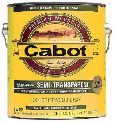 Cabot Samuel 1307-07 Gallon Deep Base Exterior Semi Transparent Water Based Stain - Pack Of 4
