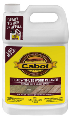 Cabot Samuel 8007-07 Gallon Ready To Use Wood Cleaner - Pack Of 4