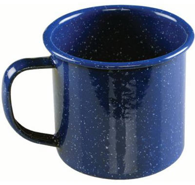 2000016419 10 Oz. Enamelware Coffee Mug - Blue, Pack Of 6