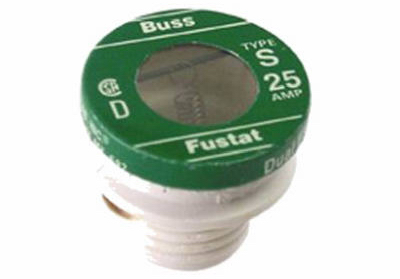 Bp-s-25 25a Type S Plug Fuse - 2 Pack, Pack Of 5
