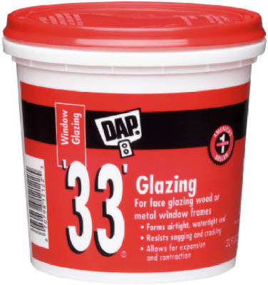 12019 33 Glazing Compound - White, Pack Of 2